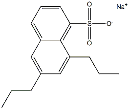 6,8-Dipropyl-1-naphthalenesulfonic acid sodium salt Structure