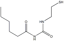 N-[(2-Mercaptoethyl)carbamoyl]hexanamide 구조식 이미지