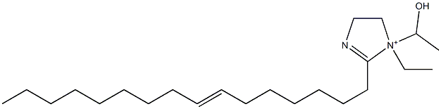 1-Ethyl-2-(7-hexadecenyl)-1-(1-hydroxyethyl)-2-imidazoline-1-ium 구조식 이미지