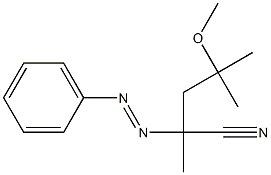 2-Phenylazo-2,4-dimethyl-4-methoxyvaleronitrile Structure