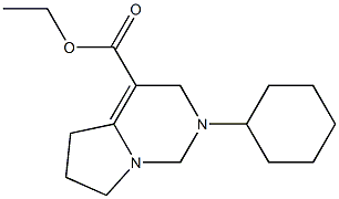 2-Cyclohexyl-1,2,3,5,6,7-hexahydropyrrolo[1,2-c]pyrimidine-4-carboxylic acid ethyl ester Structure