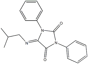 5-Isobutylimino-1,3-diphenyl-3,5-dihydro-1H-imidazole-2,4-dione 구조식 이미지