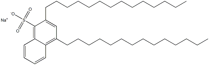 2,4-Ditetradecyl-1-naphthalenesulfonic acid sodium salt 구조식 이미지