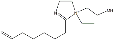 1-Ethyl-2-(6-heptenyl)-1-(2-hydroxyethyl)-2-imidazoline-1-ium 구조식 이미지