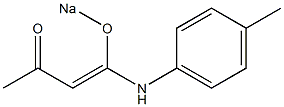 4-Sodiooxy-4-[(4-methylphenyl)amino]-3-buten-2-one 구조식 이미지