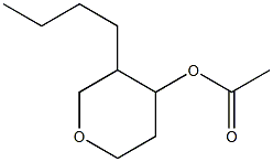 4-Acetyloxy-3-butyltetrahydro-2H-pyran 구조식 이미지