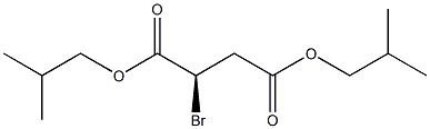 [R,(+)]-Bromosuccinic acid di(2-methylpropyl) ester 구조식 이미지