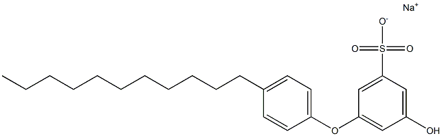 5-Hydroxy-4'-undecyl[oxybisbenzene]-3-sulfonic acid sodium salt Structure