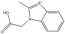 3-(Carboxymethyl)-2-methylbenzothiazol-1-ium Structure