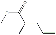 [S,(+)]-2-Methyl-4-pentenoic acid methyl ester 구조식 이미지