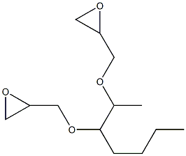 2,3-Bis(glycidyloxy)heptane Structure