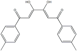 (2Z,4Z)-1,6-Bis(4-methylphenyl)-3,4-dihydroxy-2,4-hexadiene-1,6-dione 구조식 이미지