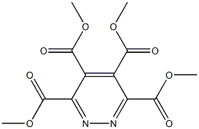 Pyridazine-3,4,5,6-tetracarboxylic acid tetramethyl ester 구조식 이미지