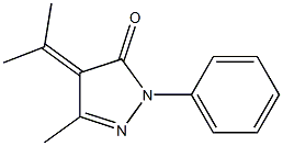 1-Phenyl-3-methyl-4-isopropylidene-2-pyrazoline-5-one 구조식 이미지