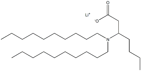 3-(Didecylamino)heptanoic acid lithium salt Structure
