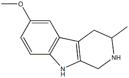 1,2,3,4-Tetrahydro-6-methoxy-3-methyl-9H-pyrido[3,4-b]indole 구조식 이미지