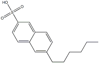 6-Hexyl-2-naphthalenesulfonic acid 구조식 이미지