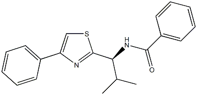 (+)-N-[(S)-2-Methyl-1-(4-phenyl-2-thiazolyl)propyl]benzamide Structure