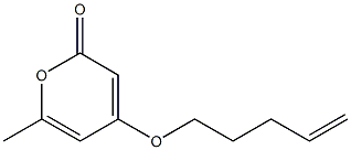 6-Methyl-4-(4-pentenyloxy)-2-pyrone Structure