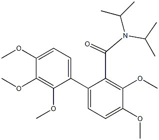 N,N-Diisopropyl-2',3,3',4,4'-pentamethoxy[1,1'-biphenyl]-2-carboxamide Structure