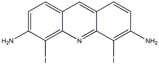 4,5-Diiodoacridine-3,6-diamine Structure