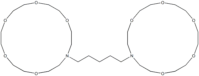 16,16'-Pentamethylenebis(1,4,7,10,13-pentaoxa-16-azacyclooctadecane) Structure