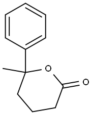 Tetrahydro-6-methyl-6-phenyl-2H-pyran-2-one Structure