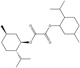 Oxalic acid bis[(1R,2S,5R)-2-isopropyl-5-methylcyclohexyl] ester Structure