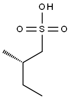 [S,(+)]-2-Methyl-1-butanesulfonic acid 구조식 이미지