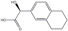 [S,(+)]-(5,6,7,8-Tetrahydronaphthalene-2-yl)glycolic acid 구조식 이미지