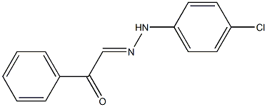 1-Phenyl-2-[2-(4-chlorophenyl)hydrazono]-ethanone 구조식 이미지