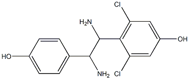 4-[1,2-Diamino-2-(4-hydroxyphenyl)ethyl]-3,5-dichlorophenol Structure