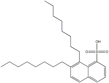 7,8-Dioctyl-1-naphthalenesulfonic acid Structure