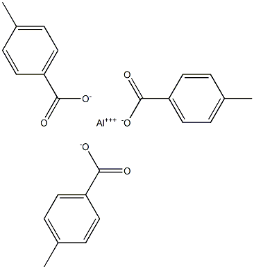 Tris(4-methylbenzoic acid)aluminum salt 구조식 이미지