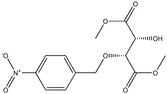 (2R,3R)-2-Hydroxy-3-(4-nitrobenzyloxy)succinic acid dimethyl ester 구조식 이미지