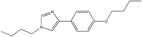 4-(4-Butoxyphenyl)-1-butyl-1H-imidazole Structure