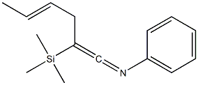 2-(Trimethylsilyl)-1-(phenylimino)-1,4-hexadiene 구조식 이미지