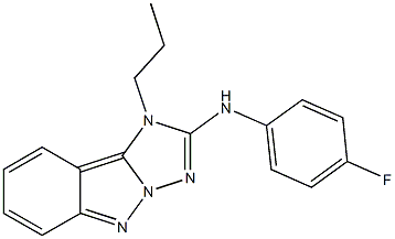 1-Propyl-2-(4-fluorophenylamino)-1H-[1,2,4]triazolo[1,5-b]indazole Structure