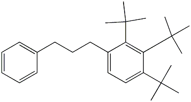 1-(2,3,4-Tri-tert-butylphenyl)-3-phenylpropane Structure