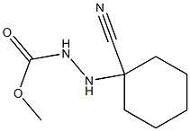 2-(1-Cyanocyclohexyl)hydrazine-1-carboxylic acid methyl ester 구조식 이미지