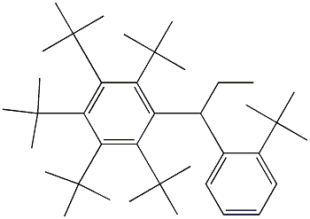 1-(Penta-tert-butylphenyl)-1-(2-tert-butylphenyl)propane 구조식 이미지