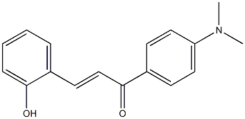 (E)-1-[4-(Dimethylamino)phenyl]-3-(2-hydroxyphenyl)-2-propene-1-one 구조식 이미지