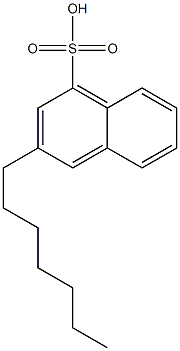 3-Heptyl-1-naphthalenesulfonic acid Structure