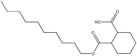 Cyclohexane-1,2-dicarboxylic acid hydrogen 1-decyl ester 구조식 이미지