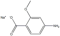4-Amino-2-methoxybenzoic acid sodium salt 구조식 이미지