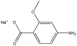 4-Amino-2-methoxybenzoic acid sodium salt Structure