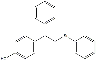 4-[1-Phenyl-2-(phenylseleno)ethyl]phenol 구조식 이미지