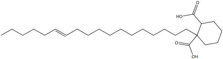 Cyclohexane-1,2-dicarboxylic acid hydrogen 1-(12-octadecenyl) ester 구조식 이미지