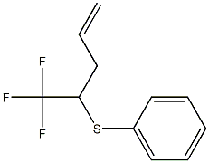 5,5,5-Trifluoro-4-phenylthio-1-pentene 구조식 이미지