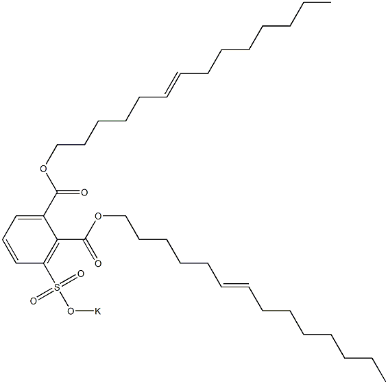 3-(Potassiosulfo)phthalic acid di(6-tetradecenyl) ester Structure